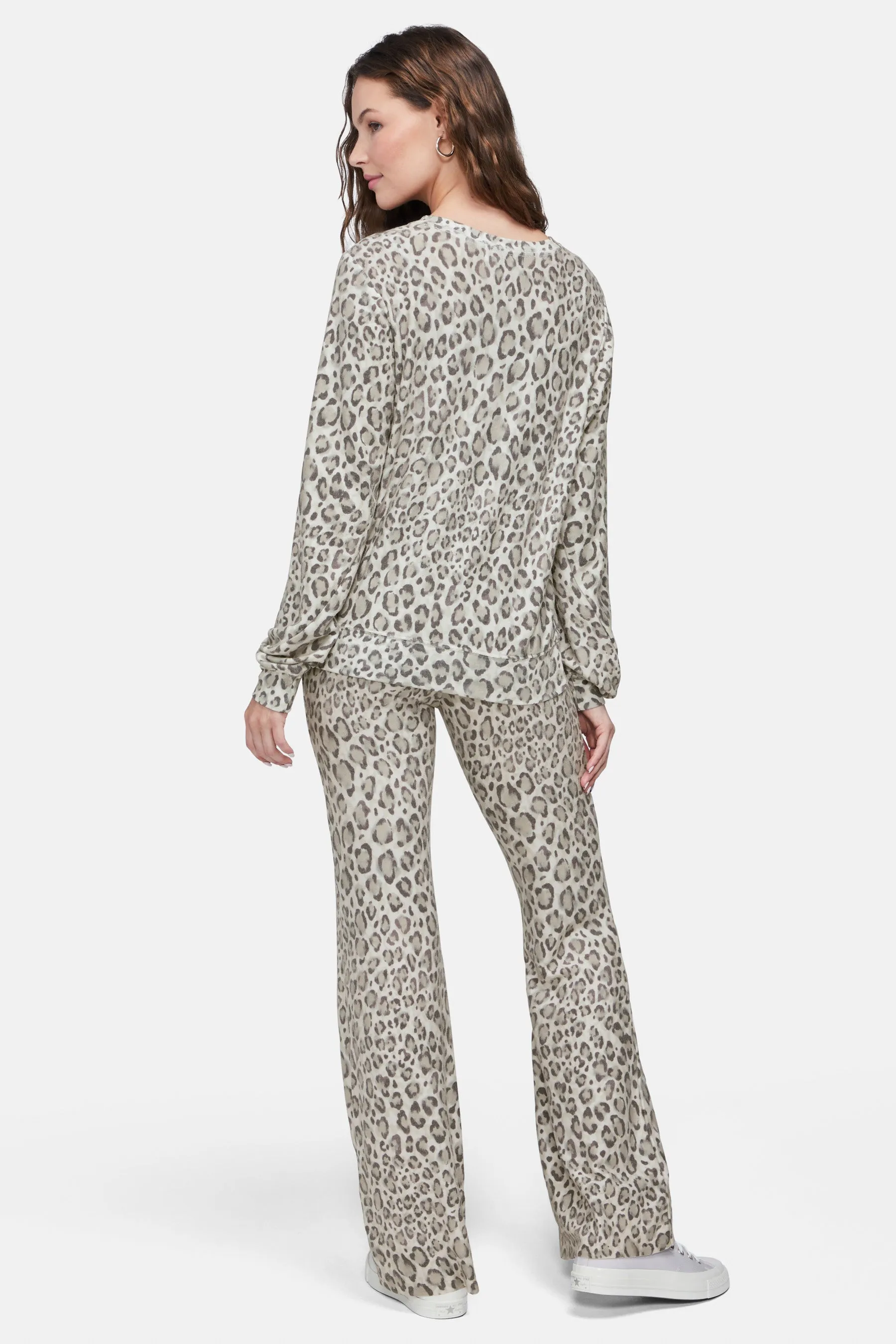 Animal Print Baggy Beach Jumper | Coconut Milk Endless Safari