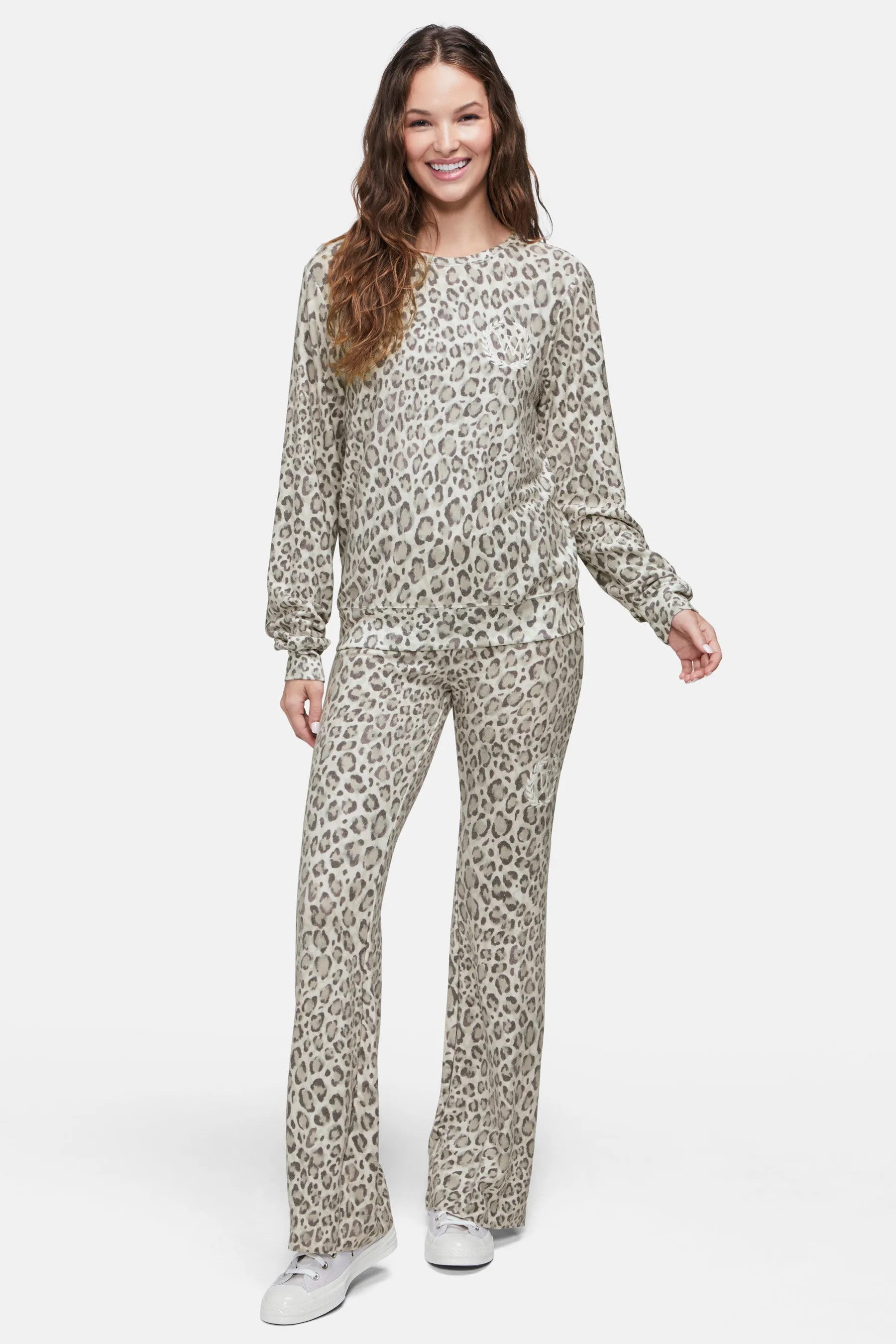 Animal Print Baggy Beach Jumper | Coconut Milk Endless Safari