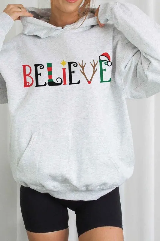 Believe Christmas Graphic Hoodie