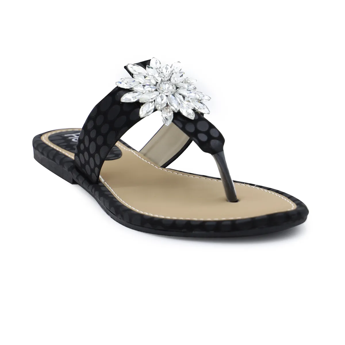 Black Casual Chappal 000338