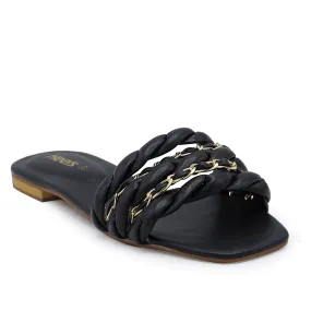 Black Casual Slipper 035270