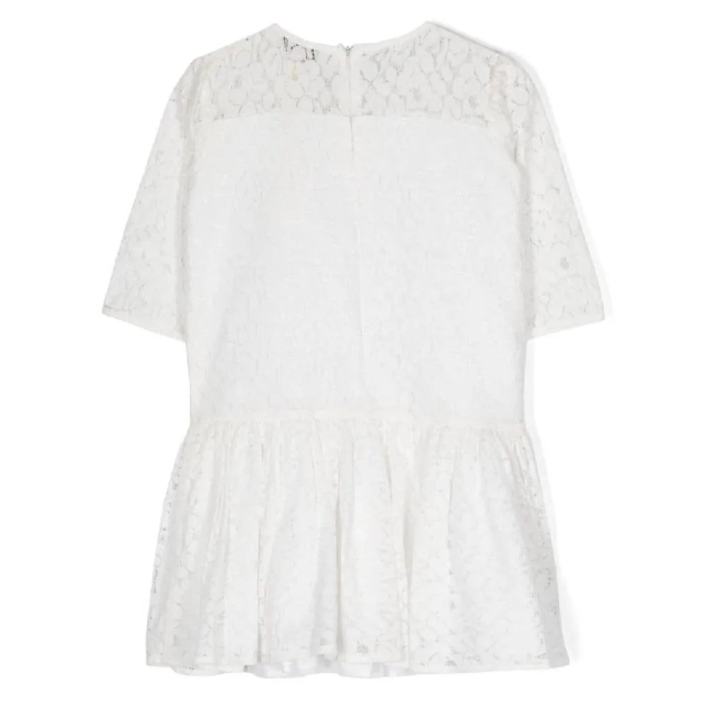 Bow Detailed Lace Dress