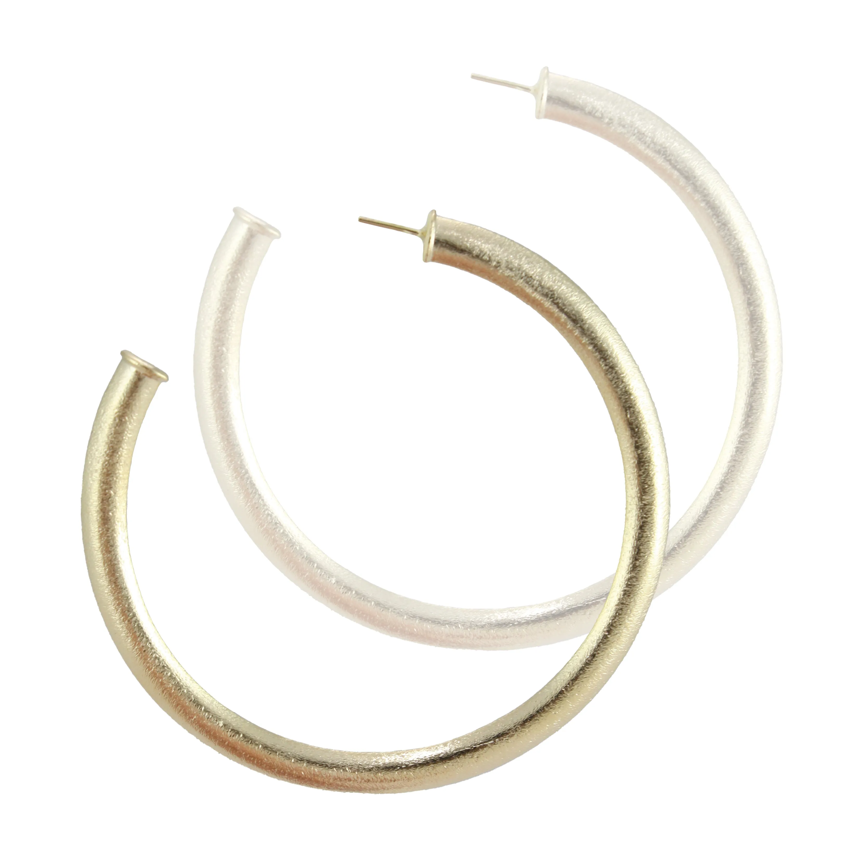 Cameron Large Polished Hoop Earrings