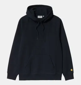 Carhartt WIP Hooded Chase Sweatshirt in Dark Navy