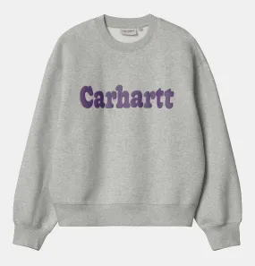 Carhartt WIP Women's Bubbles Sweatshirt in Grey Heather