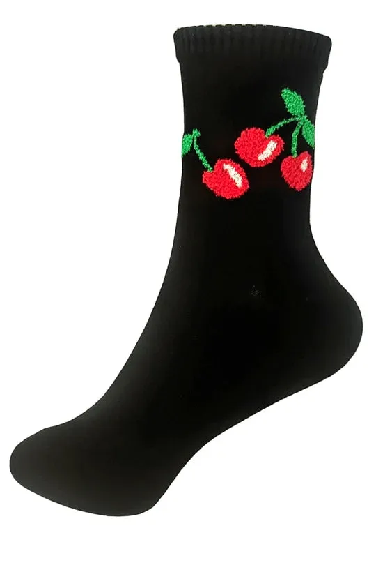 Cherry Crew Socks