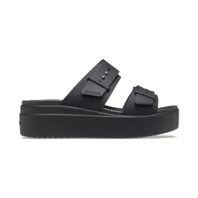 Crocs women's sandal with wedge Brooklyn Buckle Low Wedge W 207431-001 black 