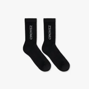 CROYEZ ABSTRACT SOCKS 2-PACK - BLACK