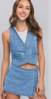 Denim vest