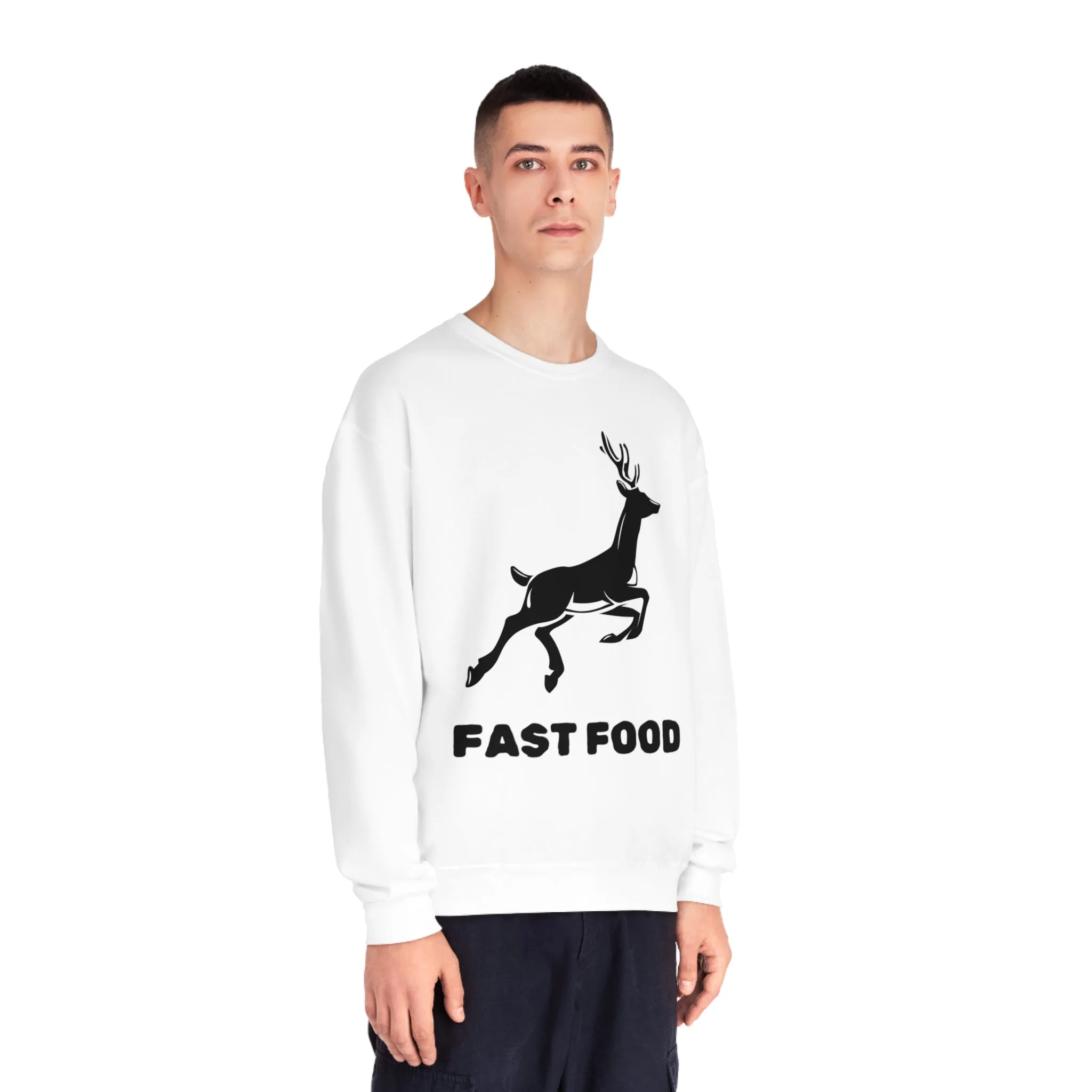 Fast Food - Unisex NuBlend Crewneck Hunting Sweatshirt