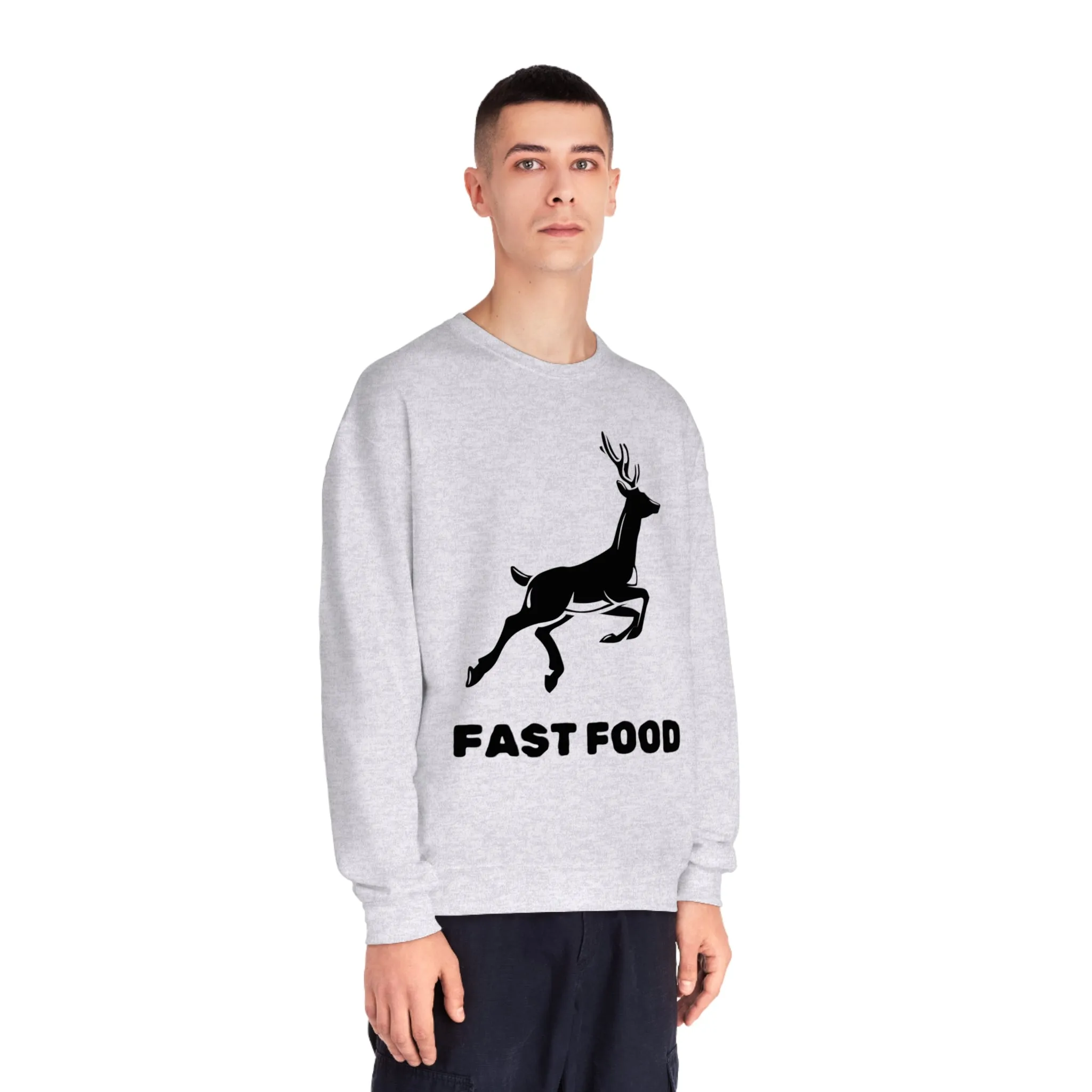 Fast Food - Unisex NuBlend Crewneck Hunting Sweatshirt