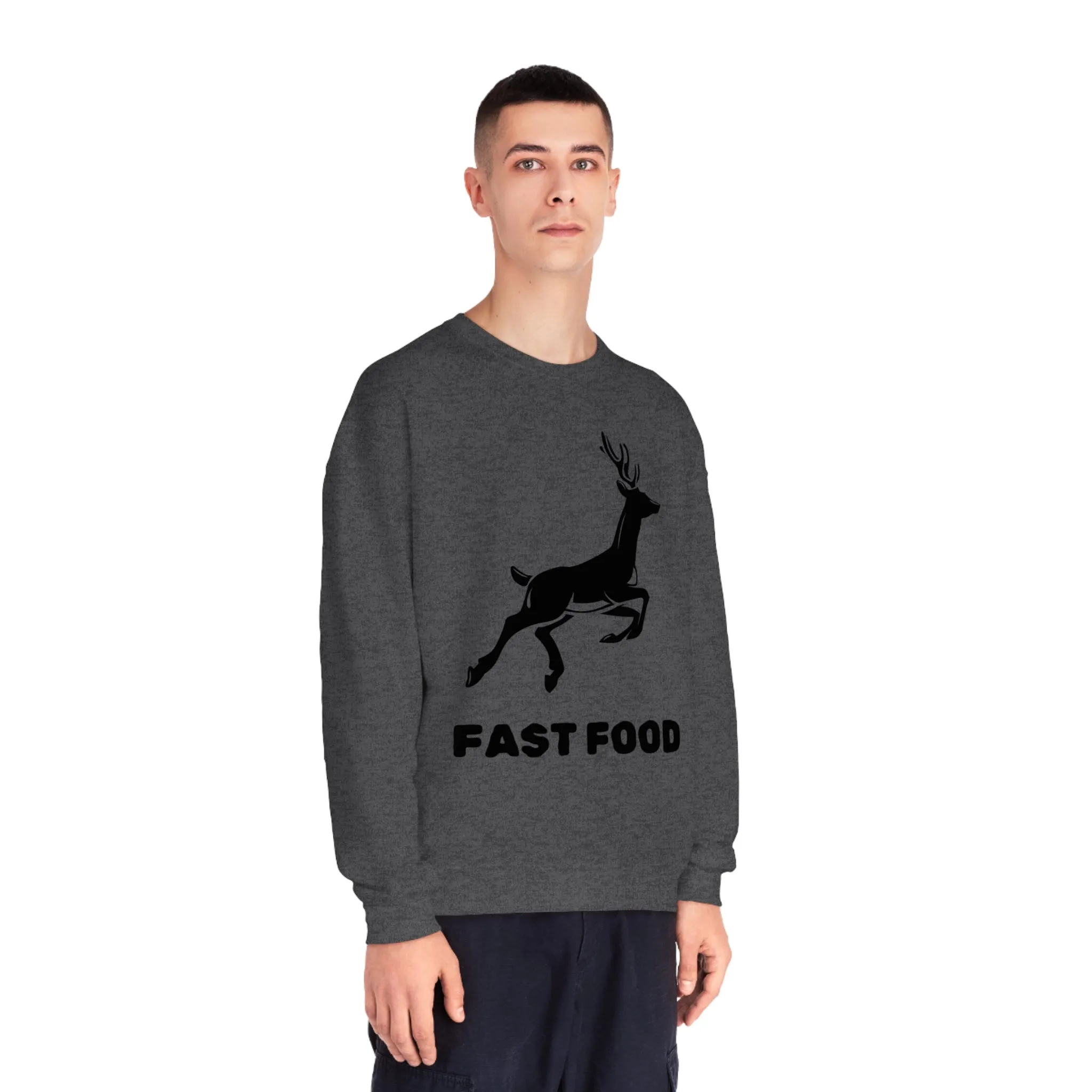 Fast Food - Unisex NuBlend Crewneck Hunting Sweatshirt