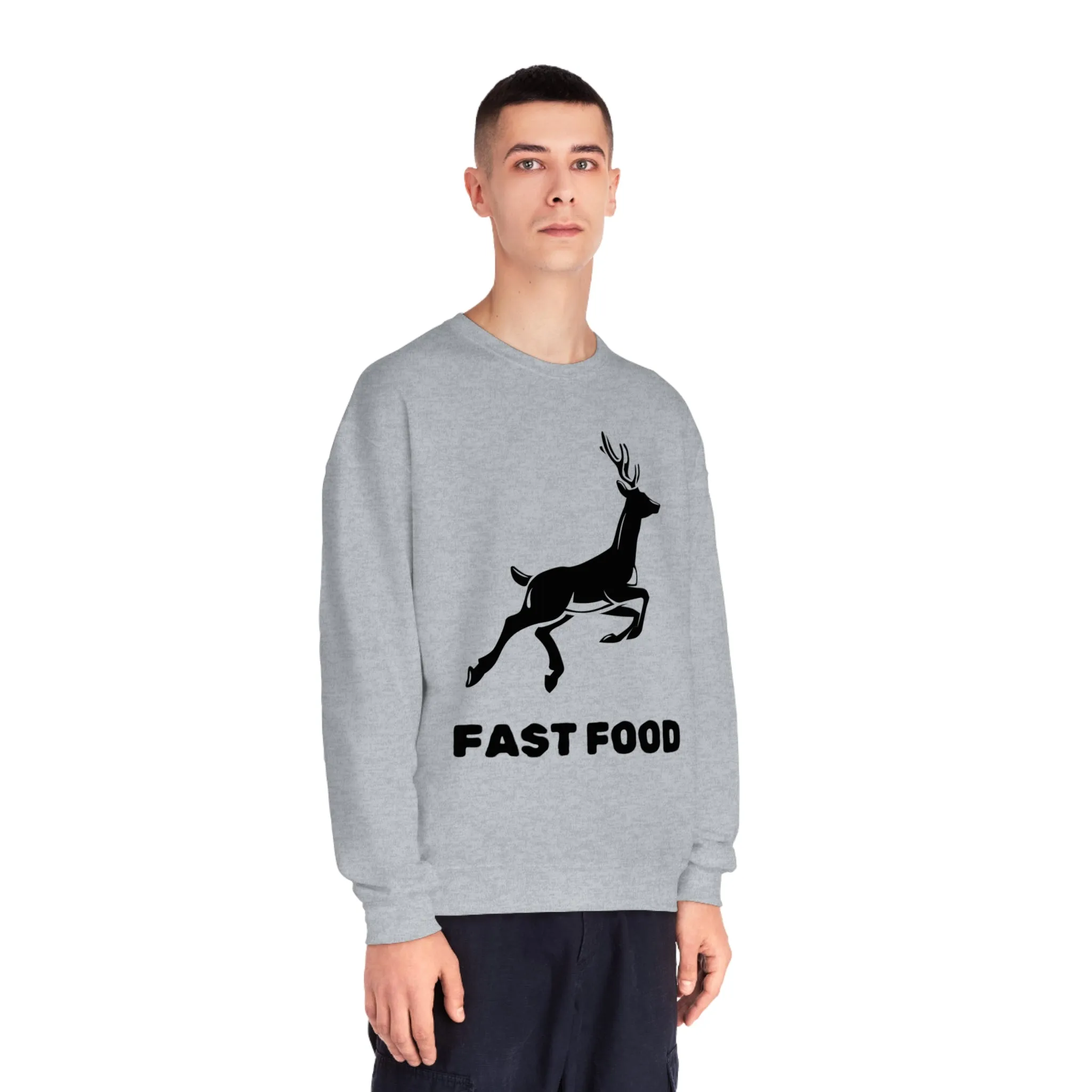 Fast Food - Unisex NuBlend Crewneck Hunting Sweatshirt