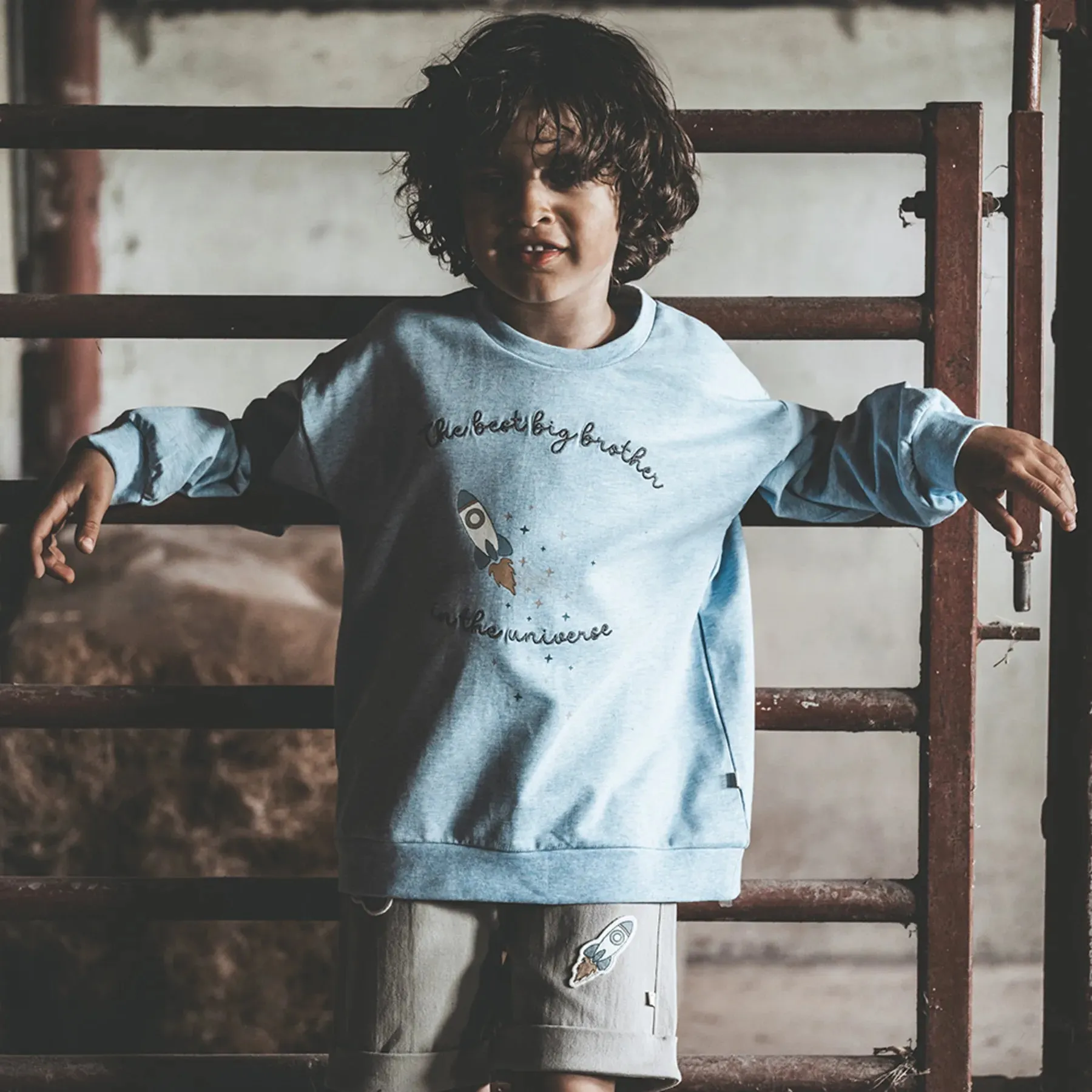 Finley big brother sweatshirt - Lights Blue Melange