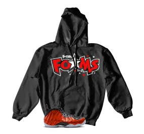 Foamposite Metallic Red Hoody - Fresh Foams - Black