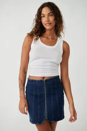 Free People Layla Denim Mini Skirt