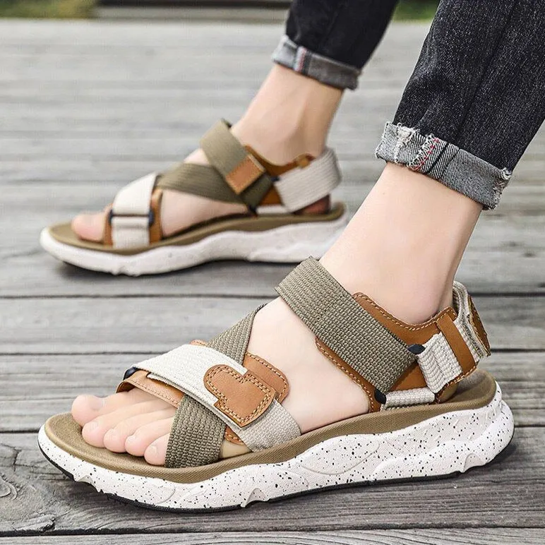 FZ155 Mens Stylish Casual Beach Sandals - Comfortable Outdoor Footwear for All-Day Wear