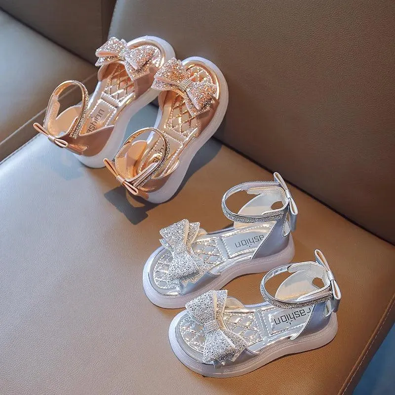 G05283 Girls Children's Casual Shoes - Sparkly Rhinestone Sandals