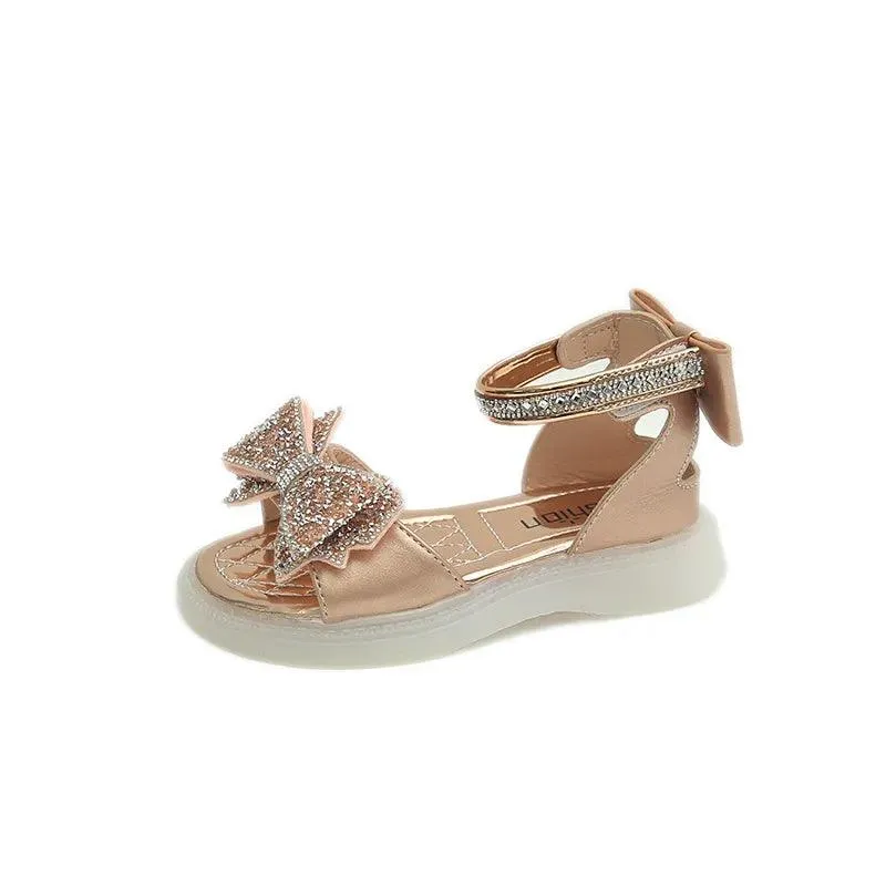 G05283 Girls Children's Casual Shoes - Sparkly Rhinestone Sandals