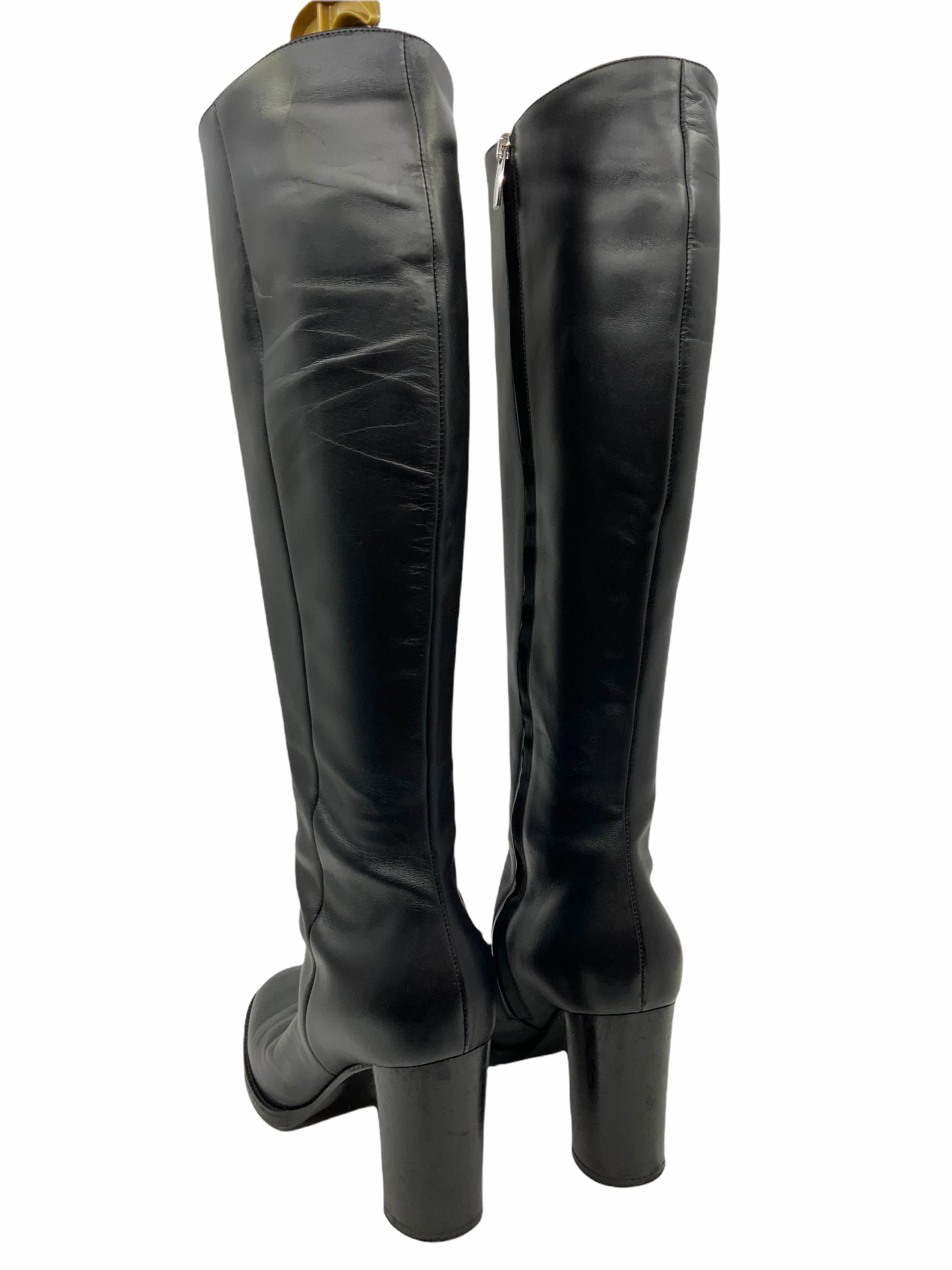 Gianvito Rossi Leather Knee-High Boots Size 9