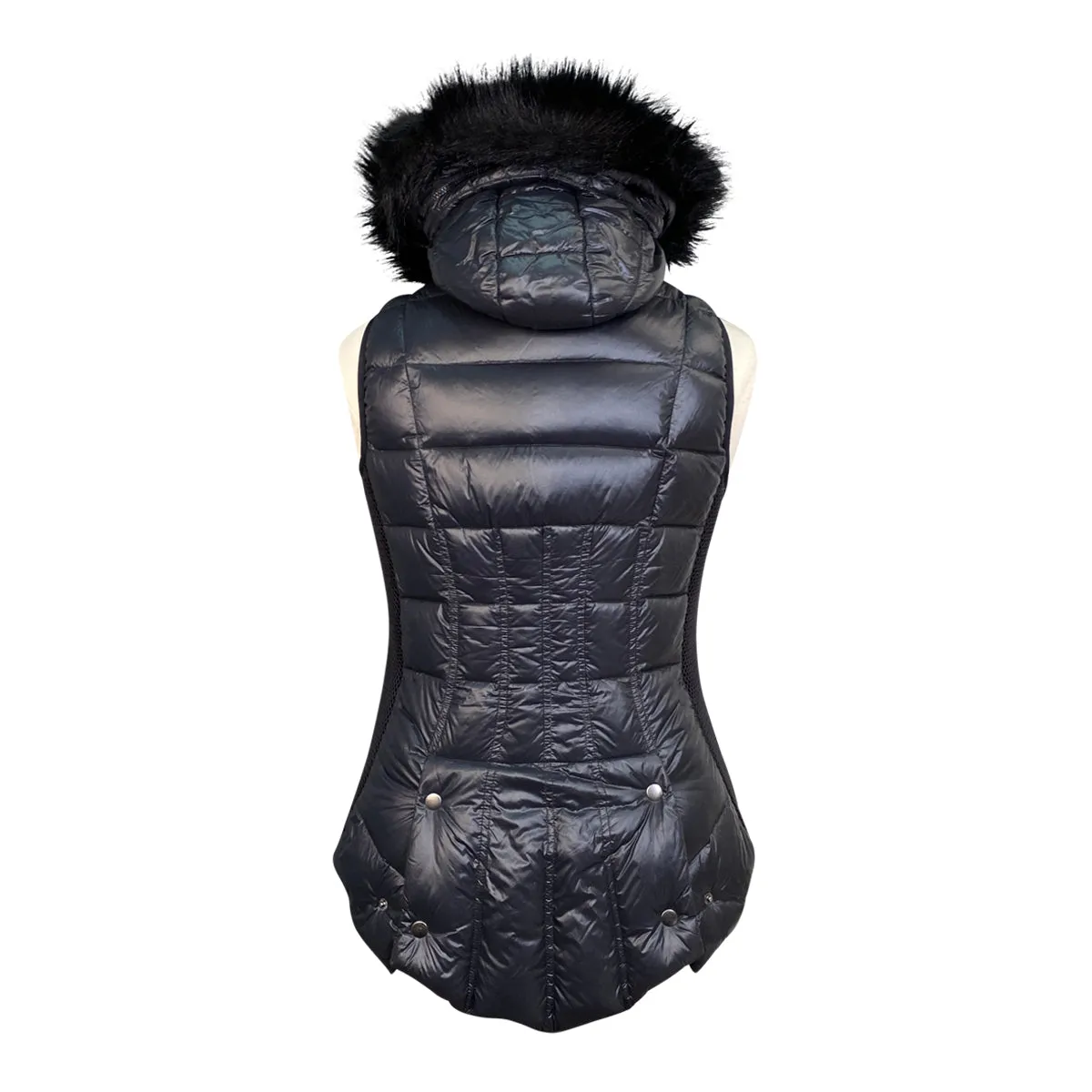 Goode Rider Hooded Down Vest in Black - Women's Large