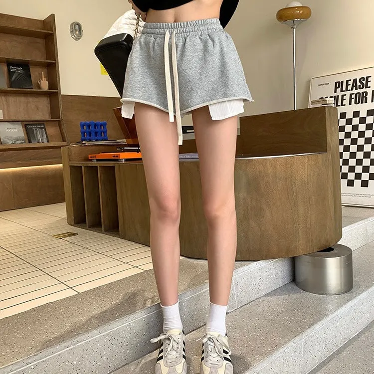 Grey Casual Shorts