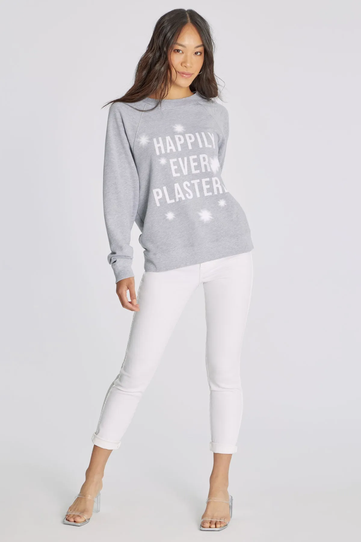 Heathered Happily Ever Plastered Sommers Sweatshirt - Cozy & Stylish Collection