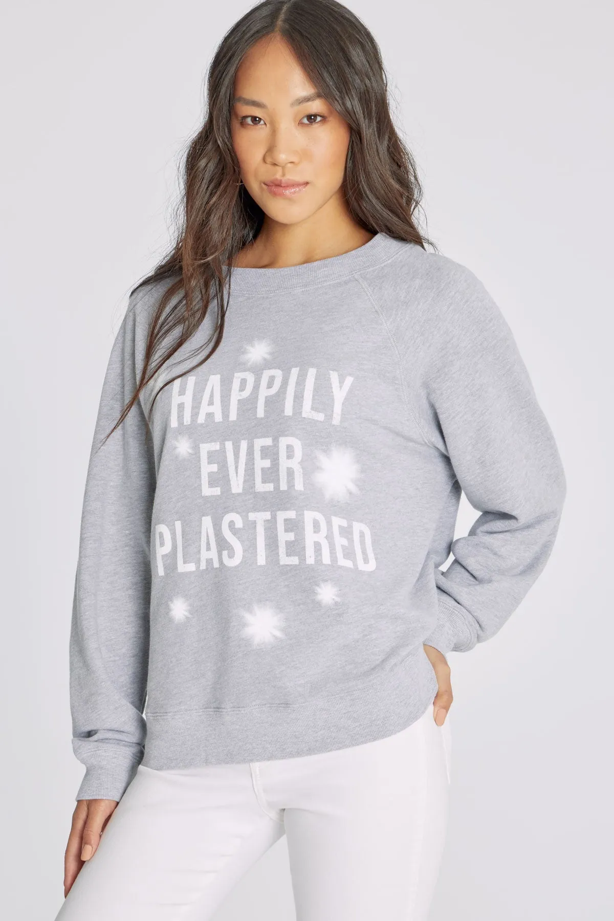 Heathered Happily Ever Plastered Sommers Sweatshirt - Cozy & Stylish Collection