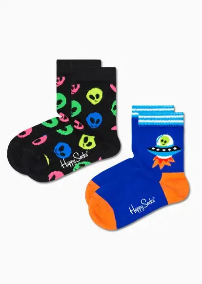 HAPPY SOCKS CHAUSSETTES KALN02 93000 Alien noir