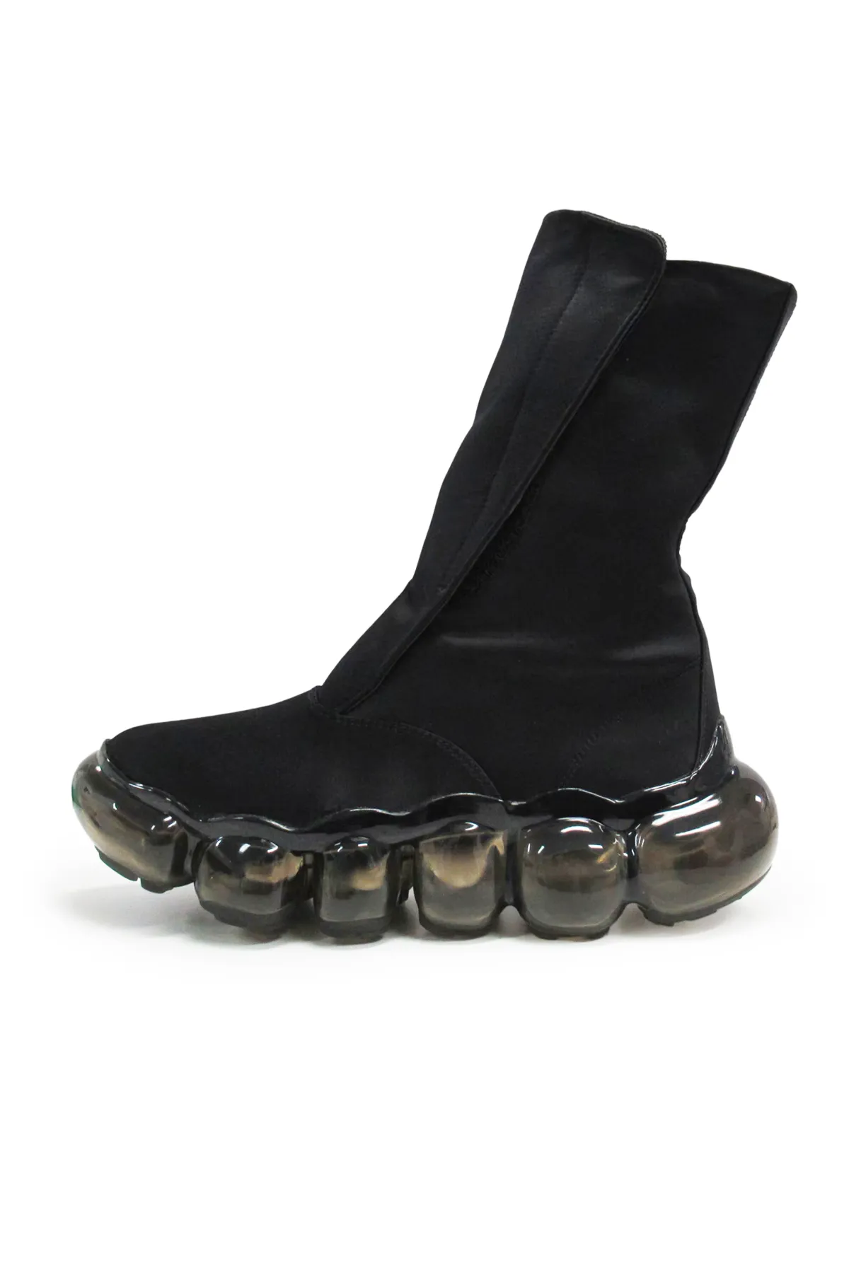 “Jewelry" Satin Boots / Black