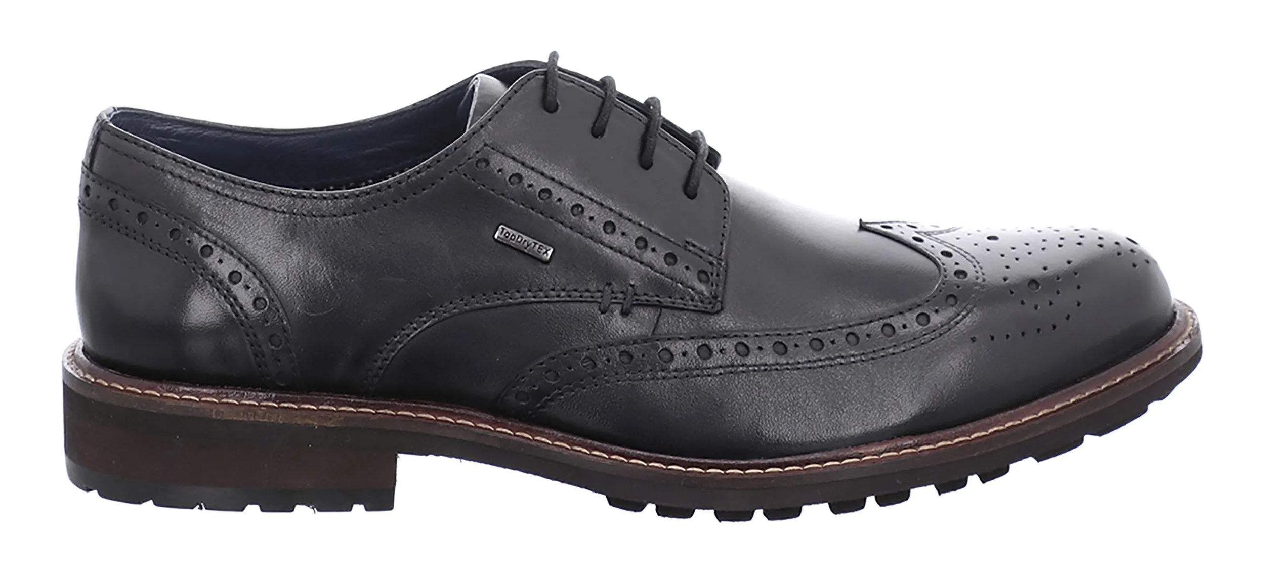 Josef Seibel Jasper 53 Mens Brogue Detail Waterproof Shoe