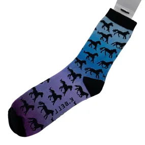 K. Bell Socks in Blue/Purple - Women's 4-10