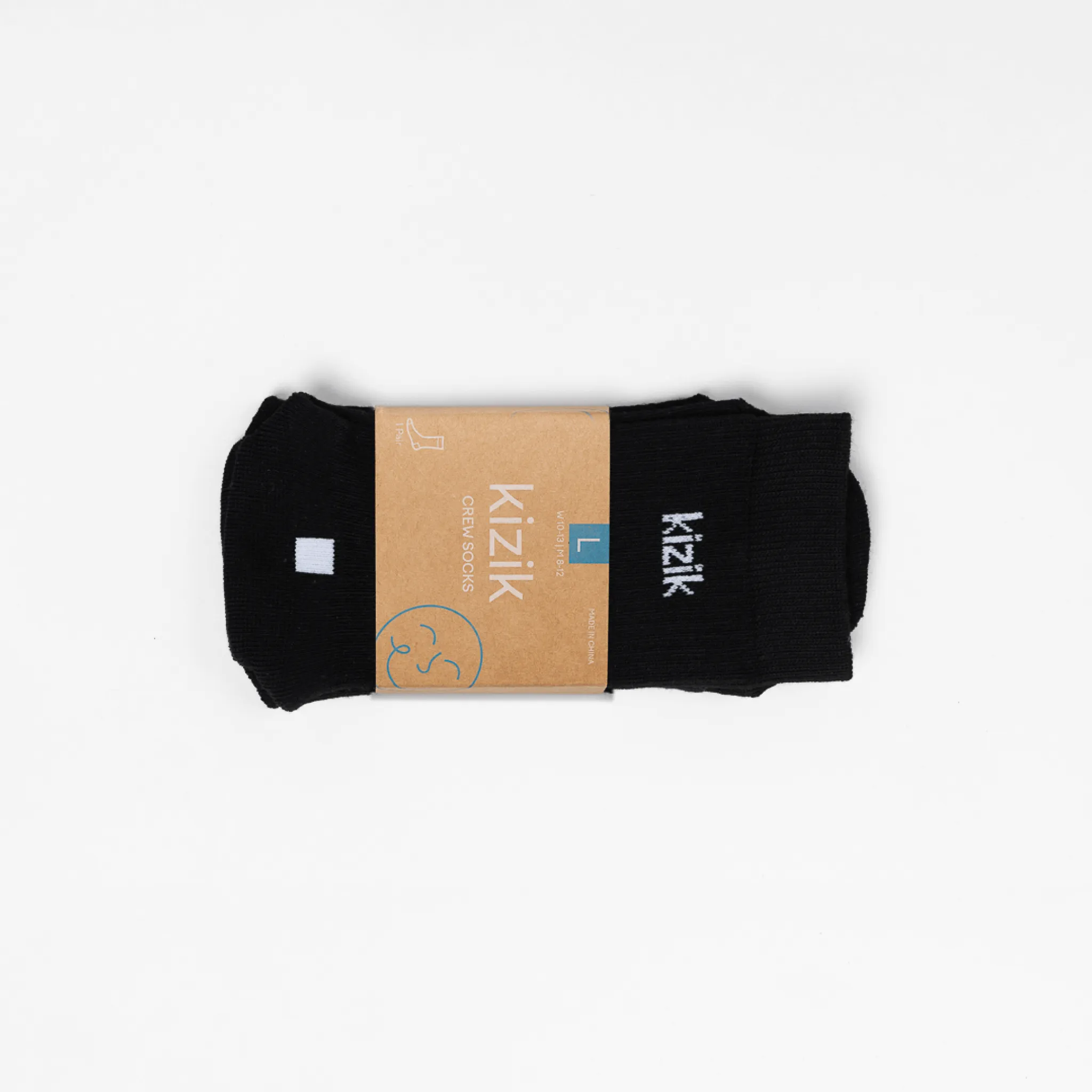 Kizik Crew Socks - Black