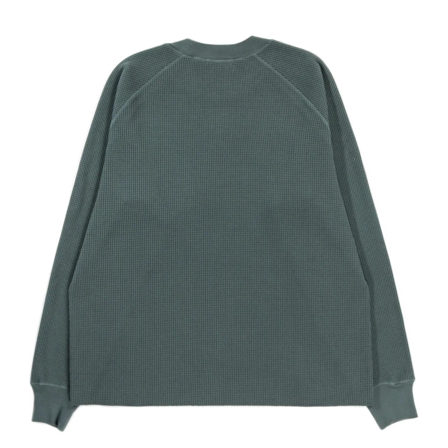 LADY WHITE CO. CROPPED RAGLAN THERMAL INK GREEN