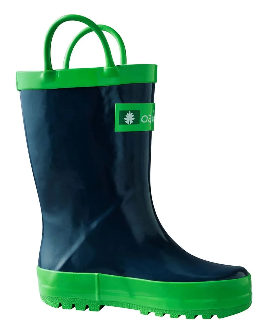 Loop Handle Boots, Navy & Green (Adult)