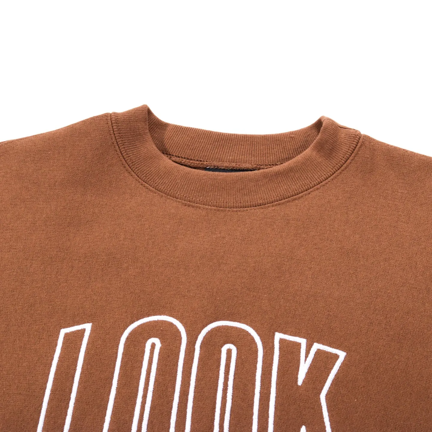 LQQK STUDIO SIGNATURE CREWNECK BISON BROWN