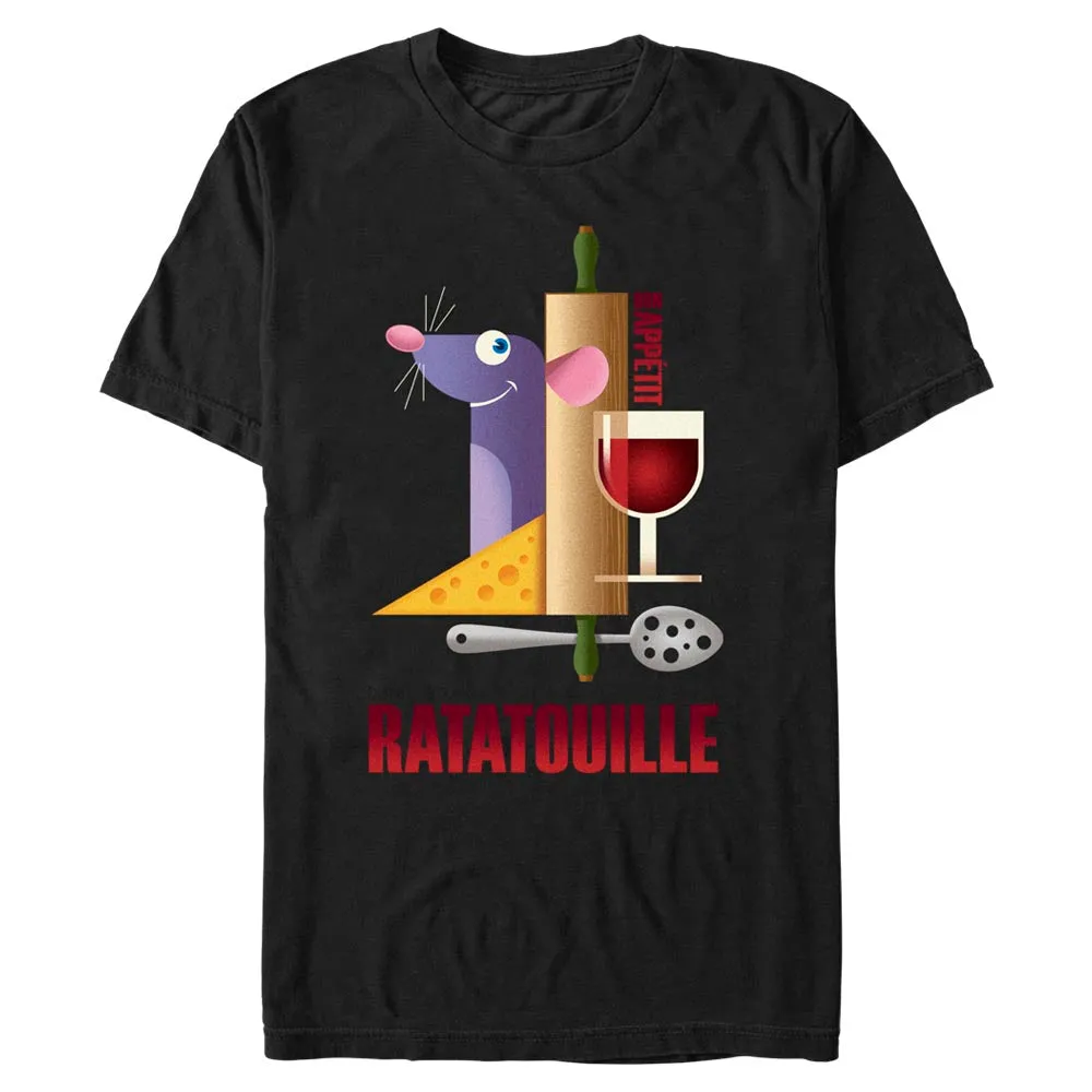 Mad Engine Disney Pixar Ratatouille Bon Appetit Poster Men's T-Shirt