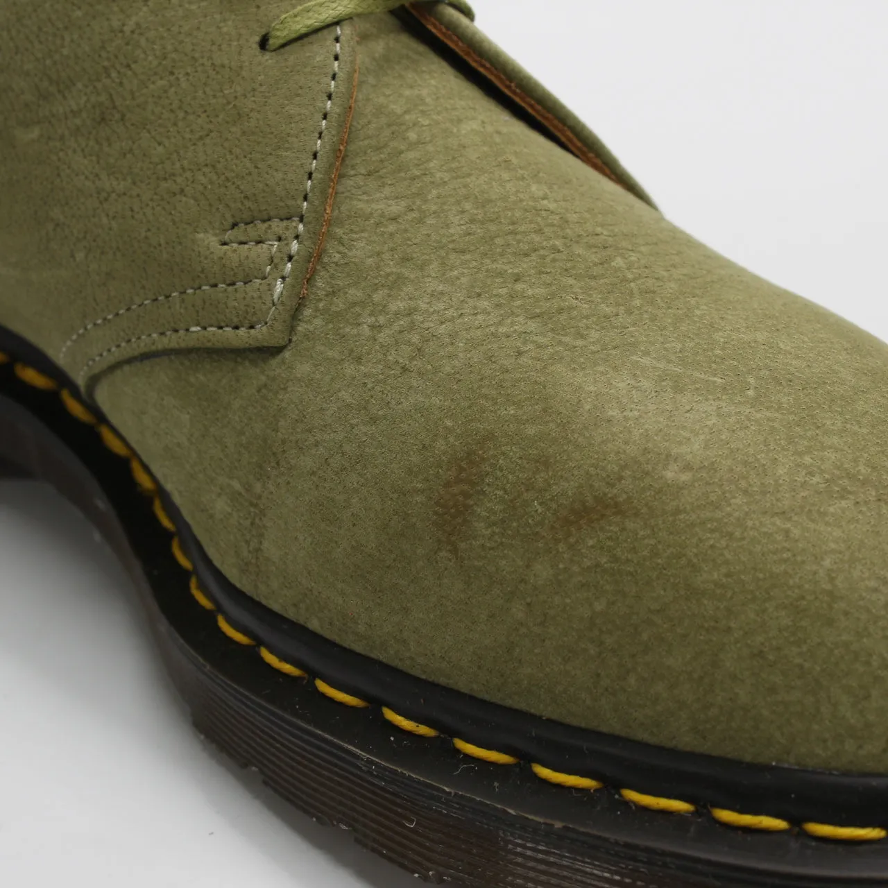 Mens Dr. Martens 1461 3 Eye Shoe Mie Green Nubuck Uk Size 10