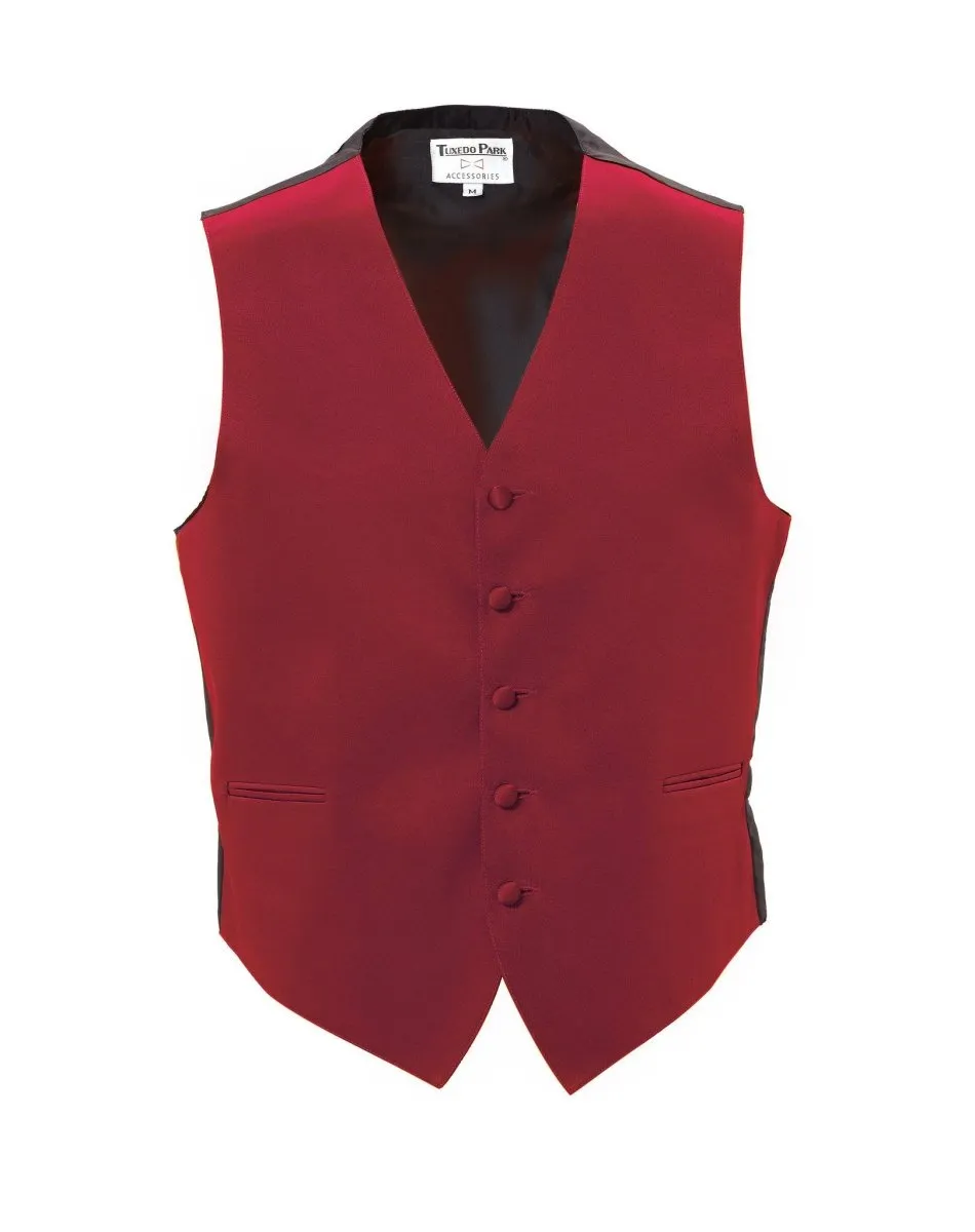 Men's Tuxedo Vest Fullback with Bow Tie - Bold Colors