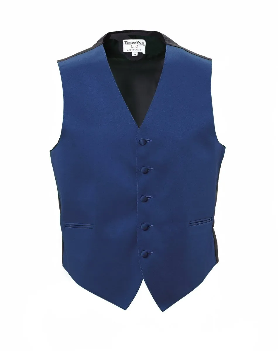 Men's Tuxedo Vest Fullback with Bow Tie - Bold Colors