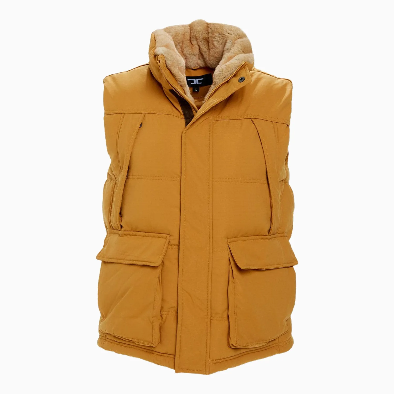 Men's Yukon Fur Lined Hooded Puffer Vest