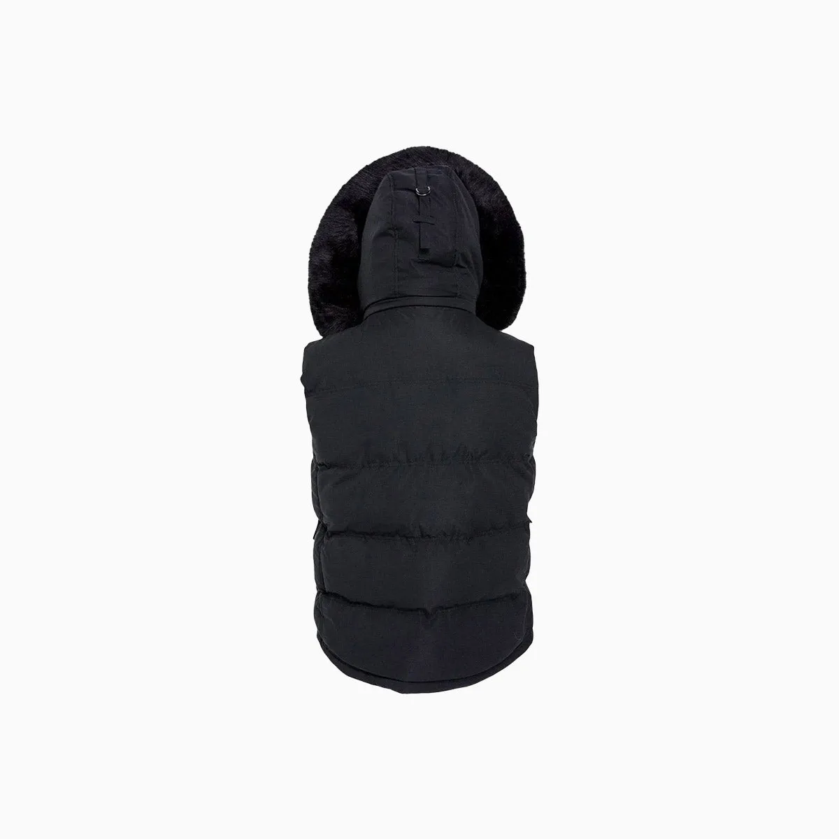 Men's Yukon Fur Lined Hooded Puffer Vest