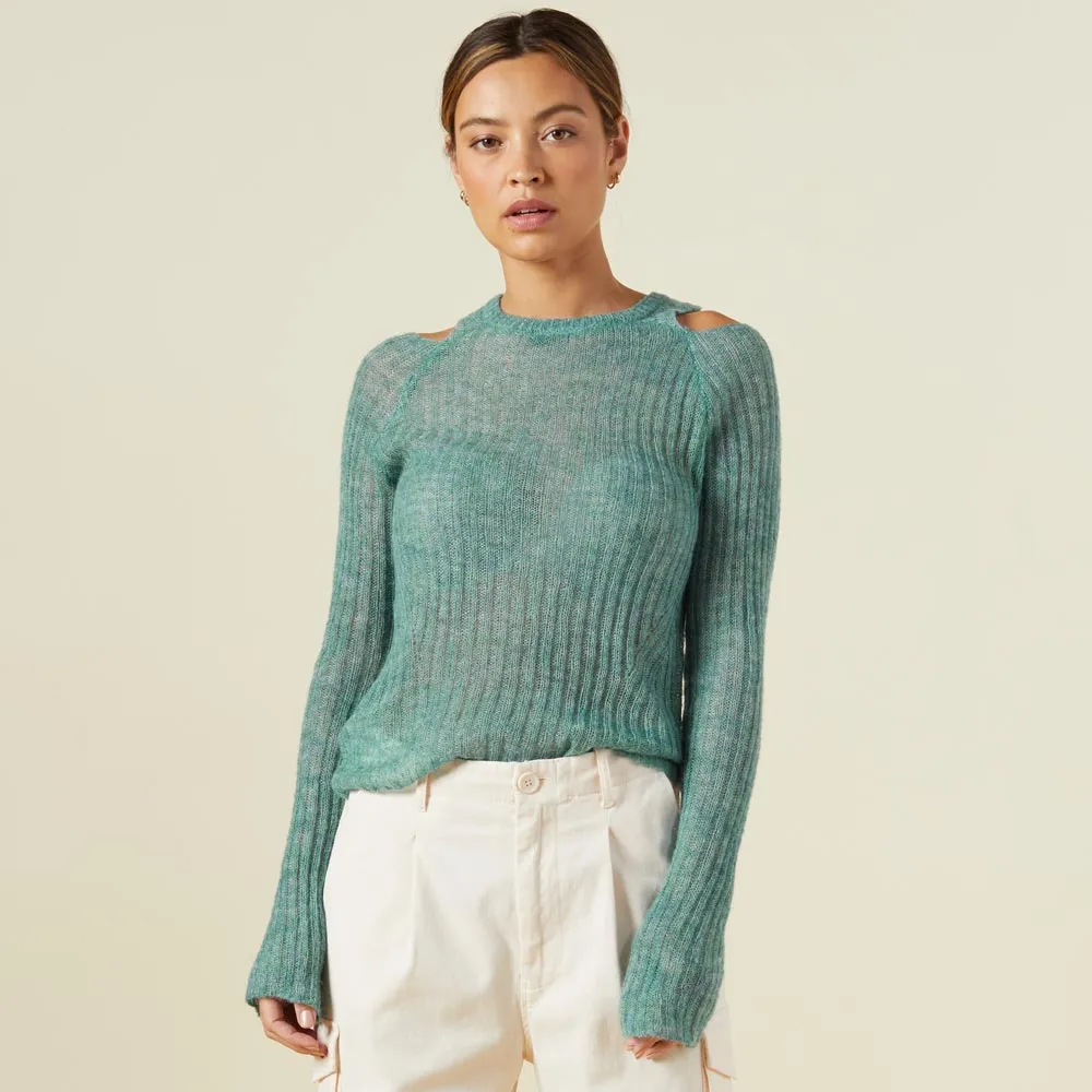 Mohair Cut Out Sweater