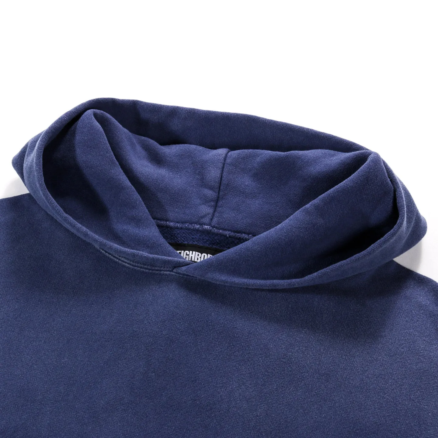 NEIGHBORHOOD DAMAGE HOODED SWEATSHIRT NAVY