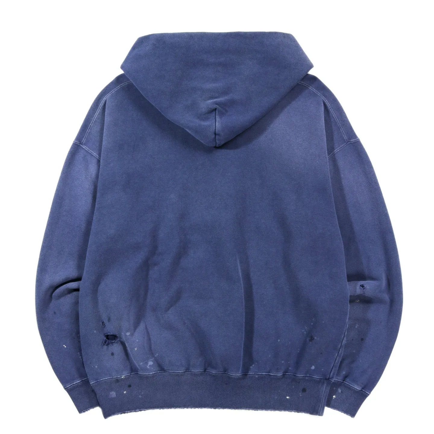 NEIGHBORHOOD DAMAGE HOODED SWEATSHIRT NAVY