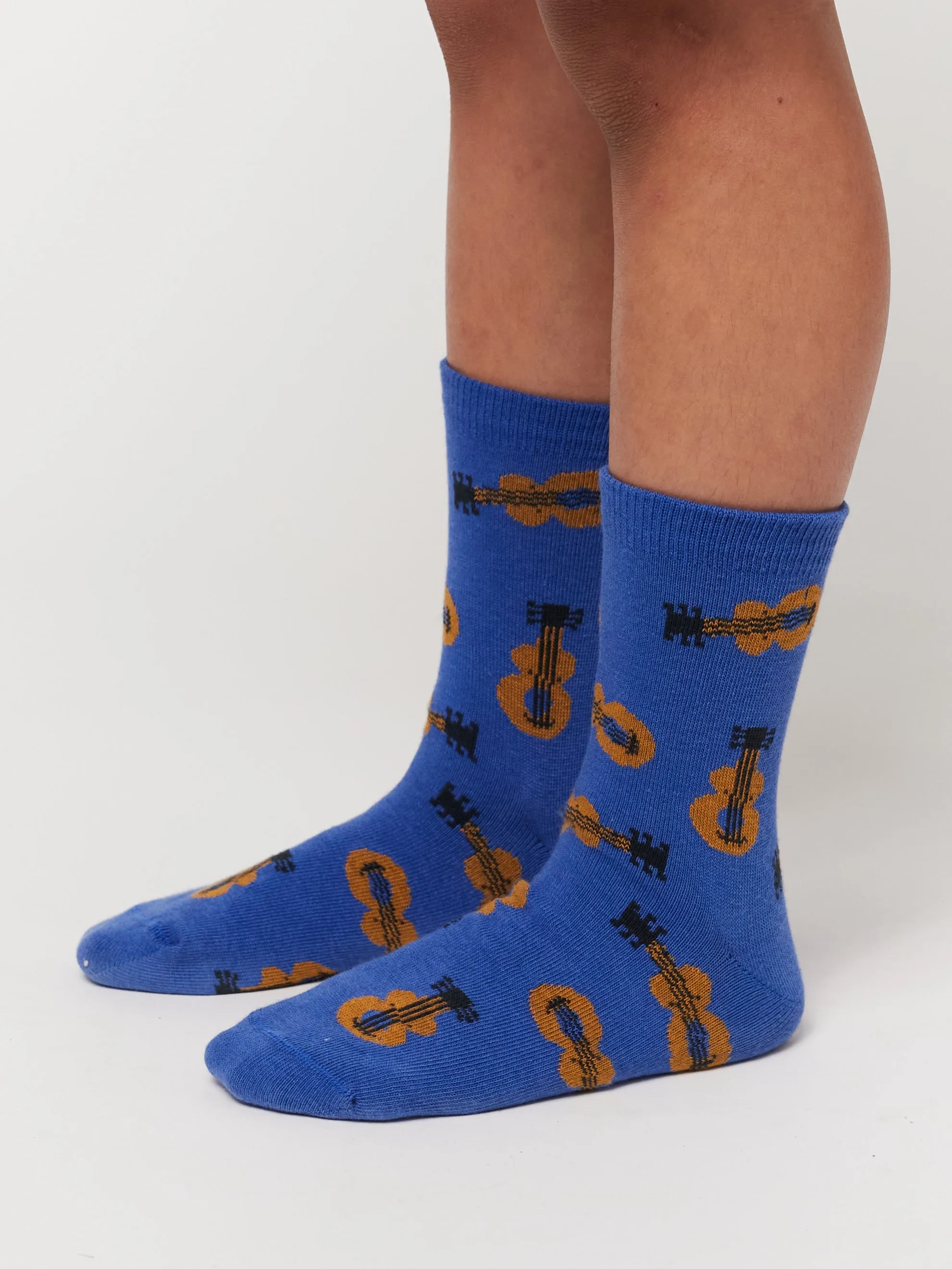 NEW Bobo Choses | Acoustic Guitar All Over short socks