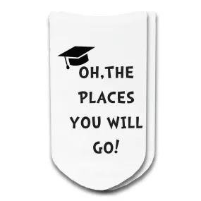 Oh The Places You'll Go - Graduation Novelty Socks