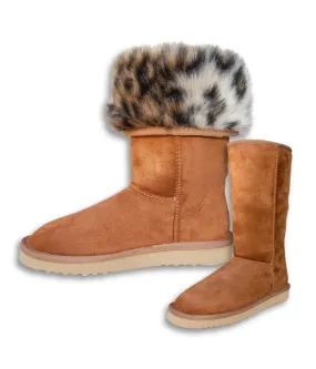 PAWJ Tall Boot | Chestnut / Wild Leopard