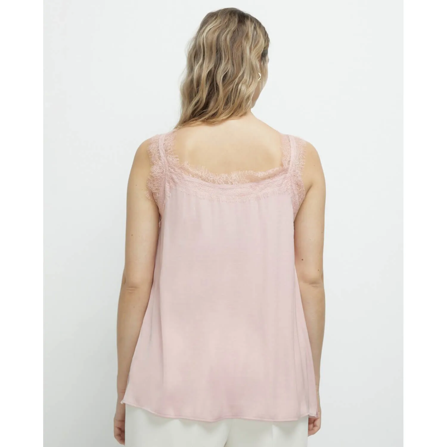 Plain-Coloured Camisole Top - Nude