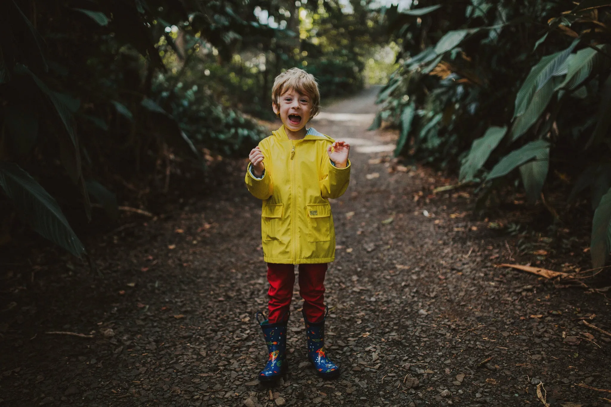 Pluie Pluie Boys Solid Yellow Rain Coat